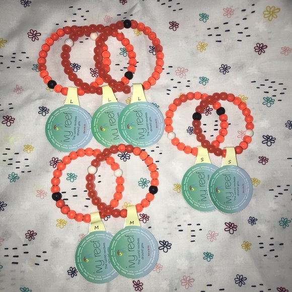 Orange Ivy Reef Lokia Jelly Bracelets - Picture 6 of 6